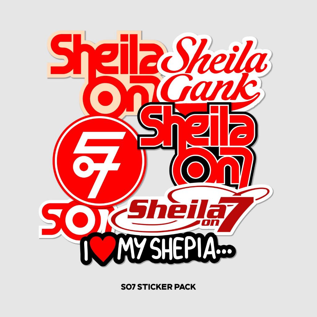 

STIKER SHEILA ON 7 STICKER BAND SO7 VINYL LAMINASI GLOSSY STICKER HELM KOMPUTER HP LAPTOP