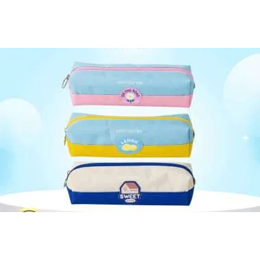 

TEMPAT PENSIL SLETING PEN CASE KAIN DOMPET POUCH DELI EH-903 KOTAK PENSIL MOTIF LUCU