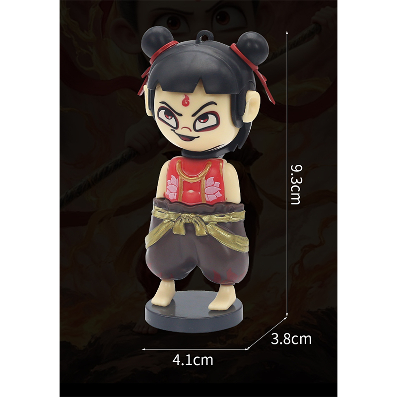 FX Emoji Nezha Yang Mengubah Wajah / Action Figure Anime Nezha Mainan Anak