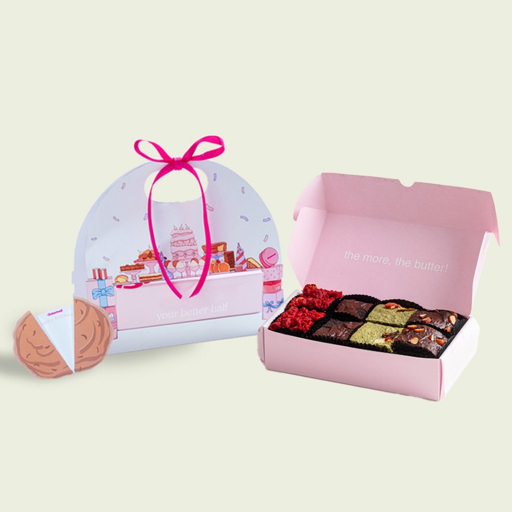 

BROWNIES Platter HALF + Carrier Gift Set