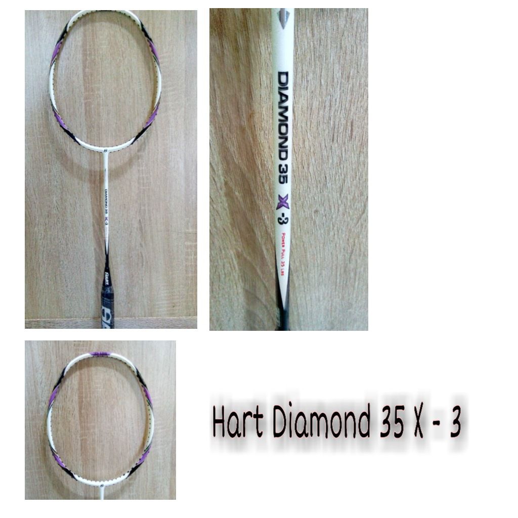 Raket Badminton HART Diamond 35 X-3 Free Tas