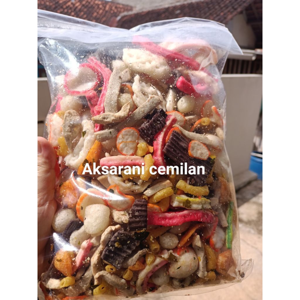 

seblak kerupuk mix campur rasa original isi 1kg