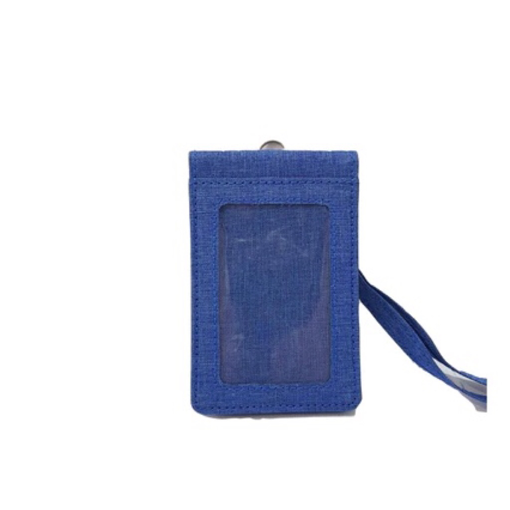 

Lanyard ID Card Holder Brooklyn Name Tag Kancing Dua Sisi Plastik Kain Kanvas