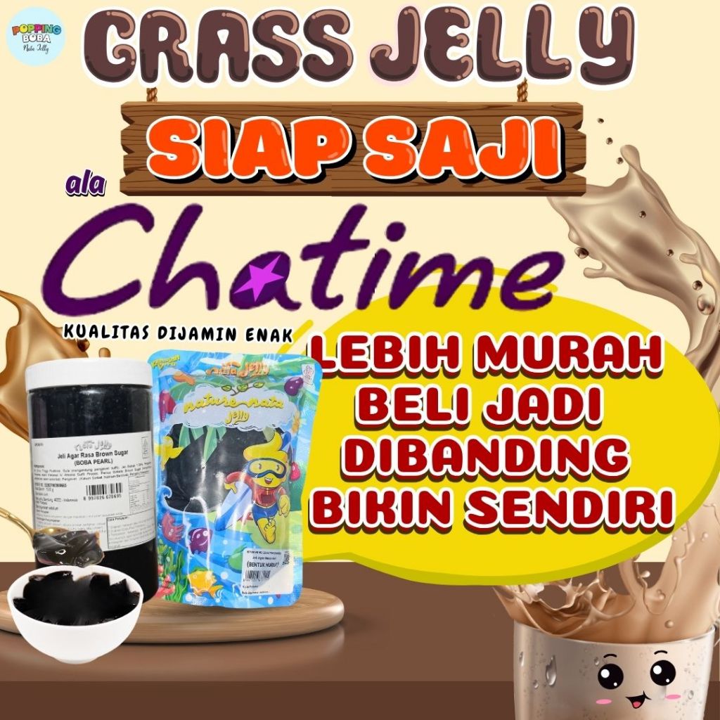 

GrassJellyCincauAlaChatimePerpaduan GREENFIELDS Susu UHT Original - Grass Jelly Ala Chatime 1 KG | Cocok Untuk Semua Jenis Minuman