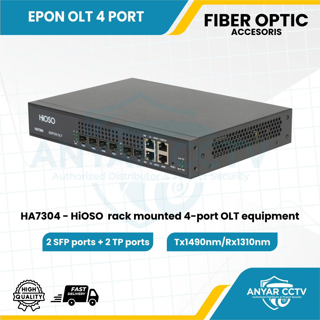 HIOSO HA7304 EPON OLT 4 Port OLT HIOSO HA7304 EPON Original