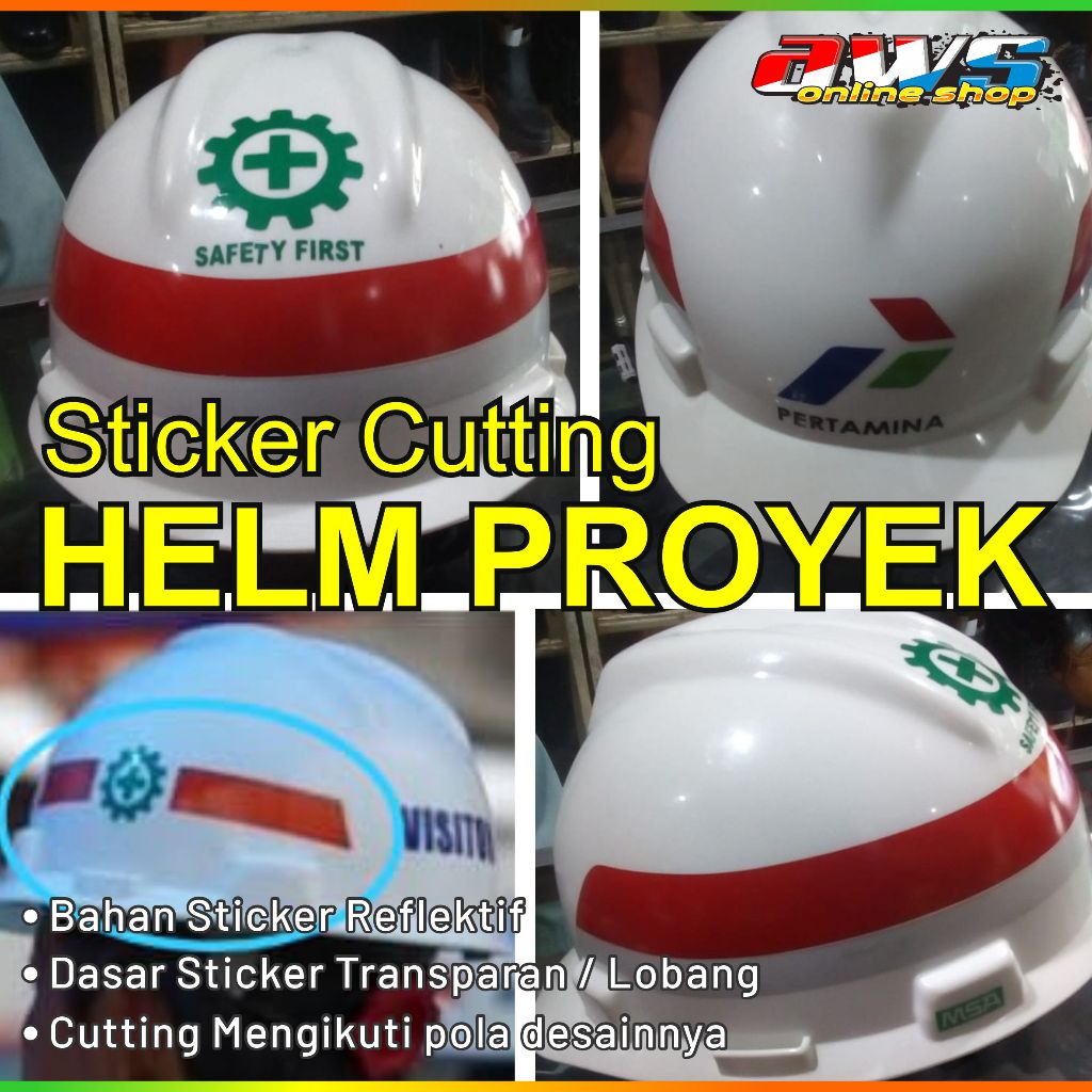 Sticker Cutting Custom Helm Proyek