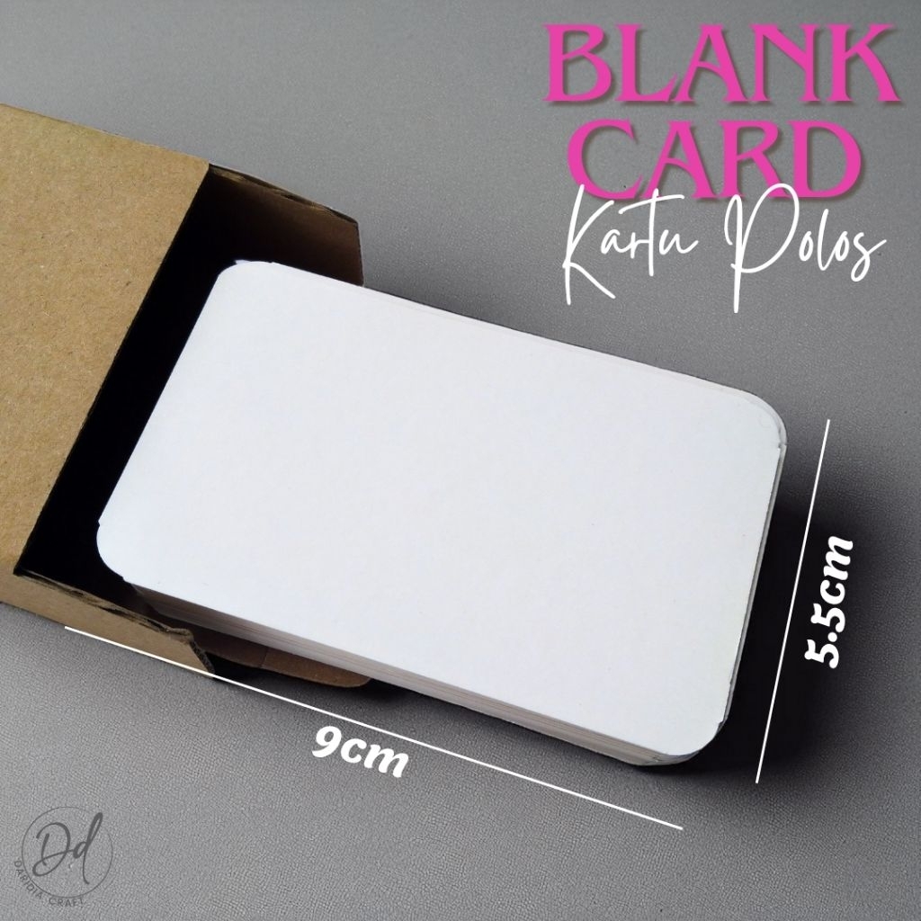 

Blank Card / Kartu Kosong Polos Kertas Kraft & Ivory