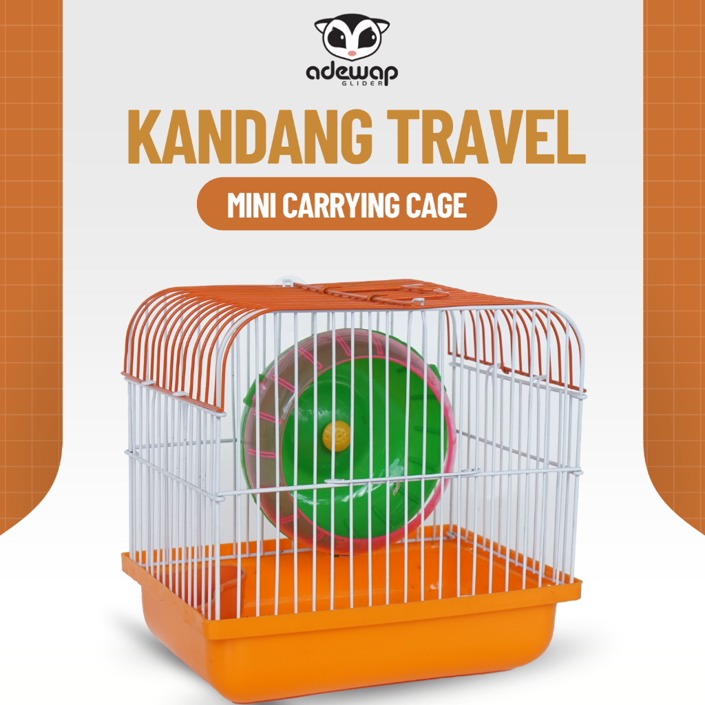 ADEWAP GLIDER Mini Hamster Cage - Kandang Sugar Glider Hamster Ukuran Kecil