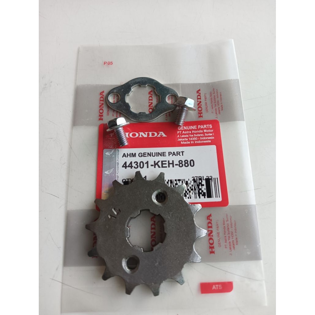 PAKET GEAR DEPAN+ KLEMAN+ BAUT GEAR DEPAN HONDA GL PRO NEOTEC