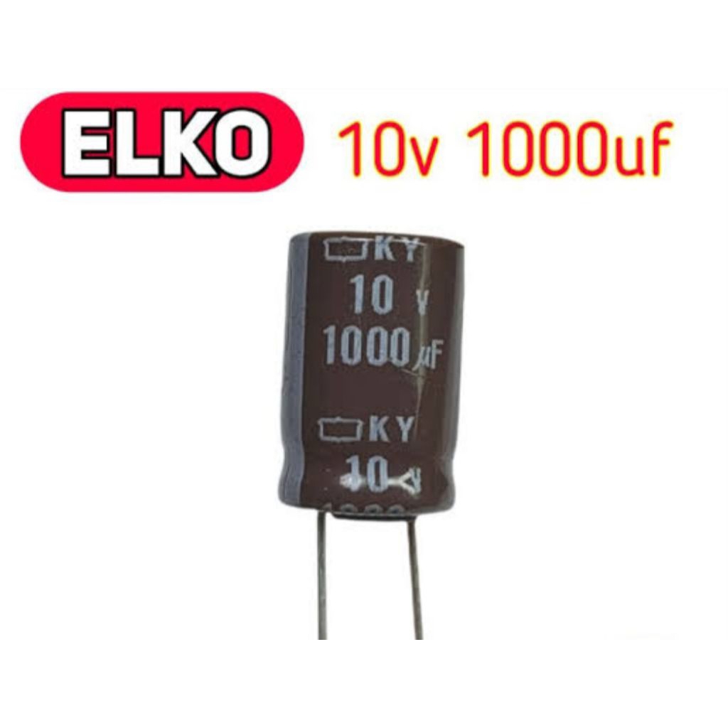 Elco kapasitor 10v 1000uf / 1000uf 10v