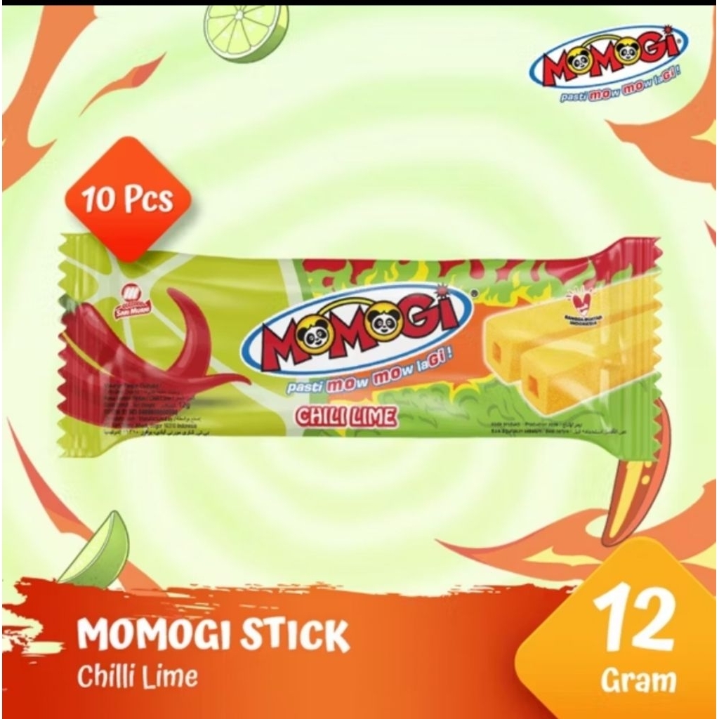 

Snack Momogi Rasa Chili Lime 1 dus isi 10pcs