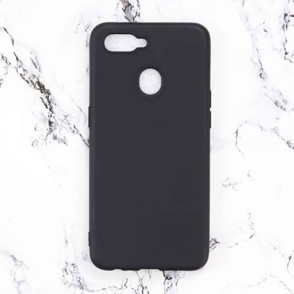 Case Matte Oppo R11S / CPH1719 Casing Atau Kondom Softcase Black Matte