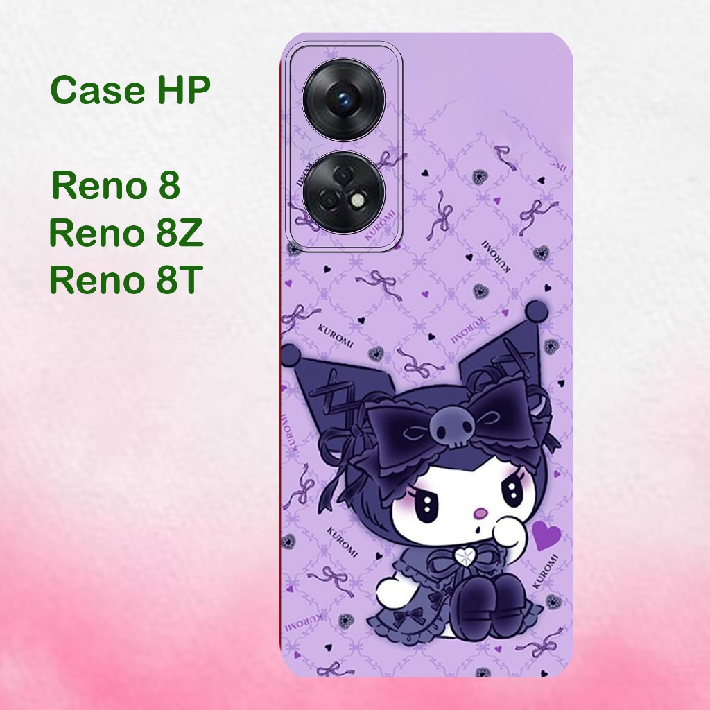 CASE oppo reno 8 / oppo reno 8Z / oppo reno 8T / oppo reno 8 pro  -Silikon hitam Bahan Lentur tebal