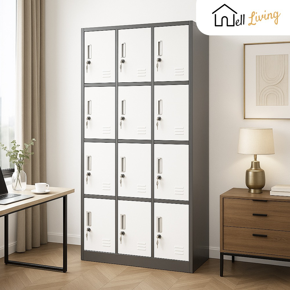 GRAHALIVING- LOKER 12 PINTU/LOKER 15 PINTU/LOKER SEKOLAH/LOKER KANTOR/LOKER ARSIP