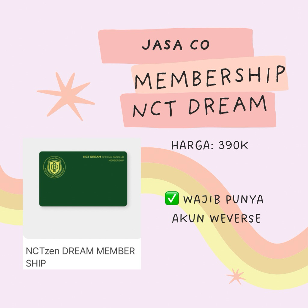 JASA CO MEMBERSHIP NCT DREAM 2025