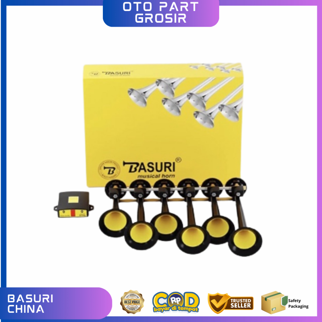 Klakson Basuri Original India 12V - 24V/Basuri India