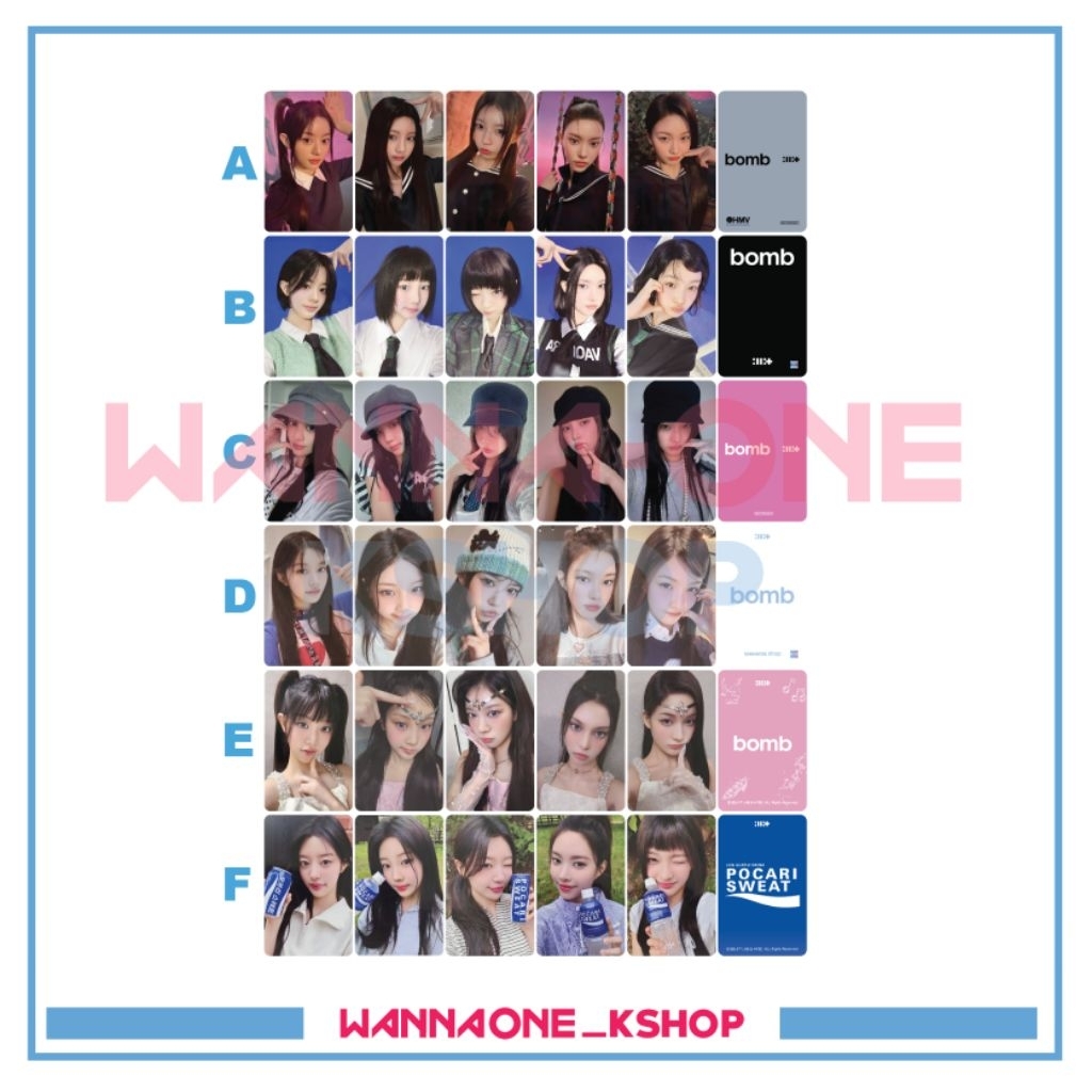 photocard illit BOMB album pob