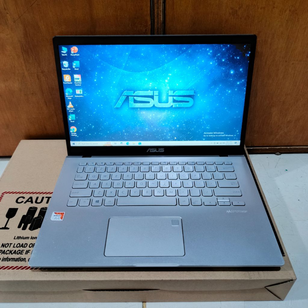 Laptop Asus Vivobook M409BA, AMD A4-9125, Ram4Gb/Ssd256Gb, Siap Pakai