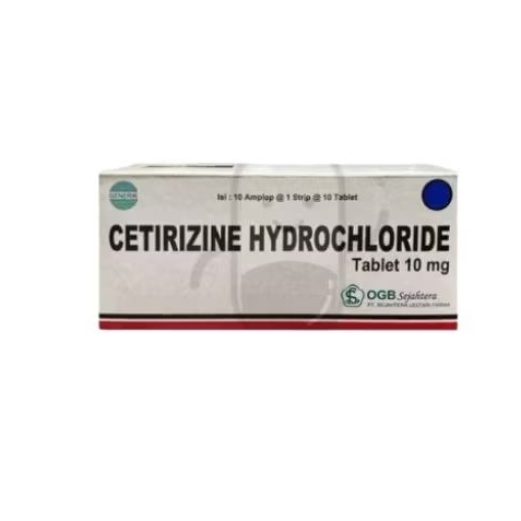 CETIRIZINE 10 MG SEJAHTERA BOX 100 TABLET