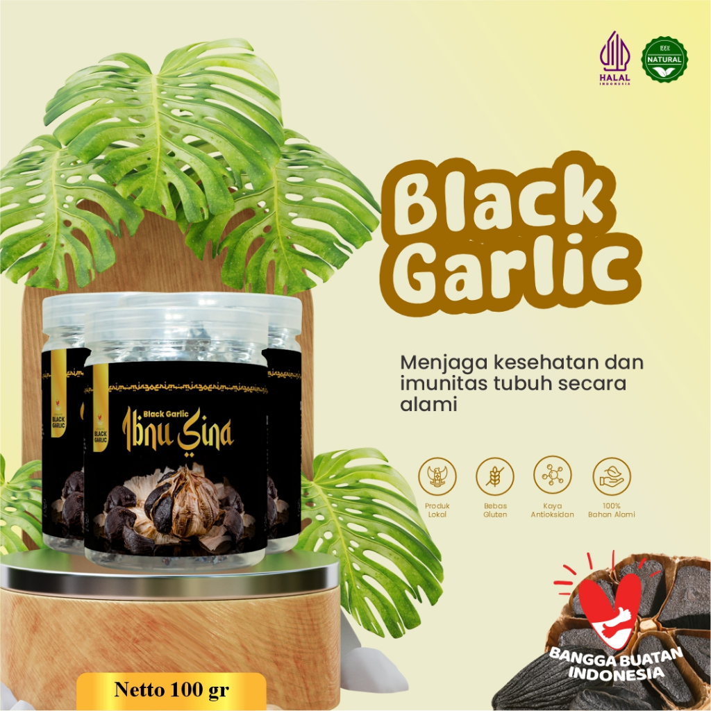 Black Garlic | 3 Kemasan (100 Gram) | Bawang Hitam Kating | Bawang Hitam premium