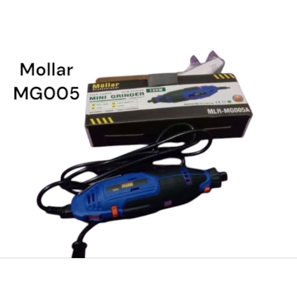 MOLLAR MG005A Mini Grinder Listrik Die Gerinda Bor Tuner Serbaguna