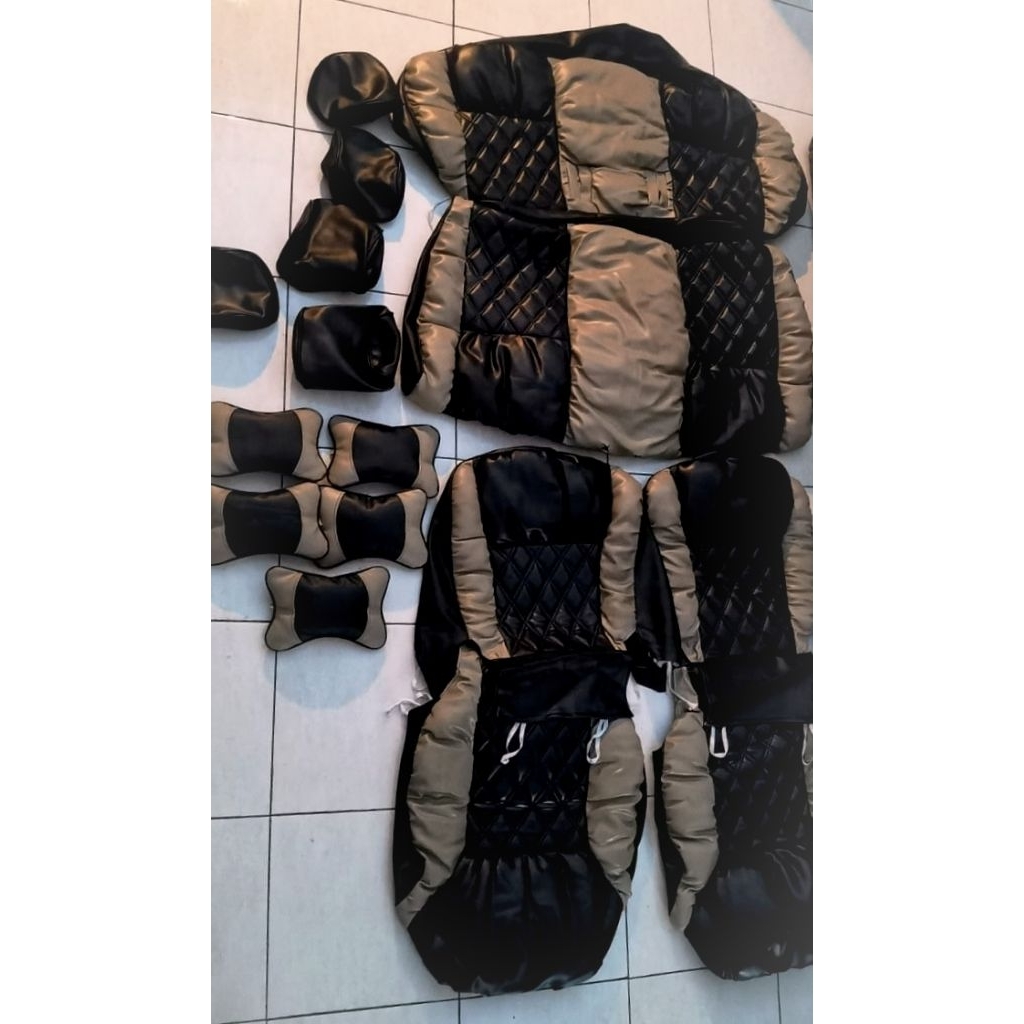 Sarung/Cover Jok Model Sofa Carviero Toyota Agya/Daihatsu Ayla 2023 Up