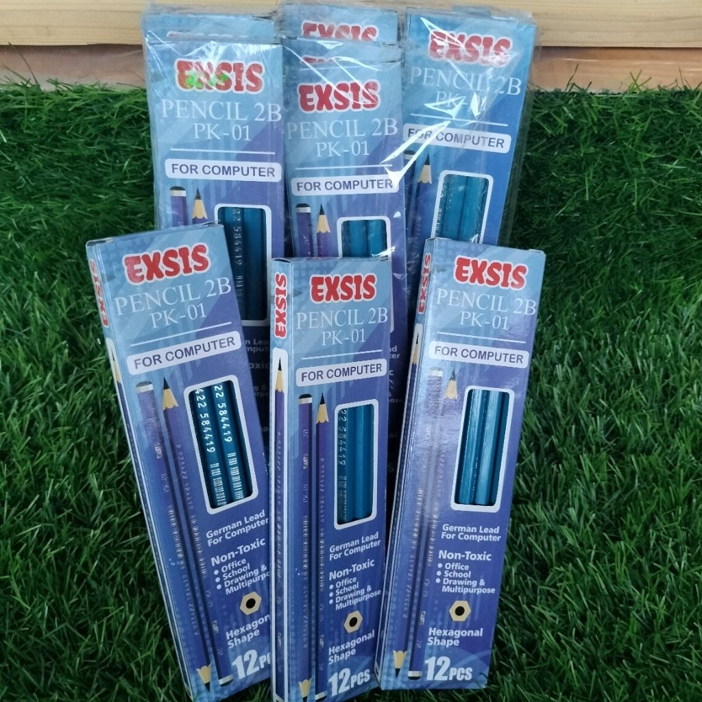

Selusin(12 pcs) Pensil 2B exsis bentuk Hexagonal