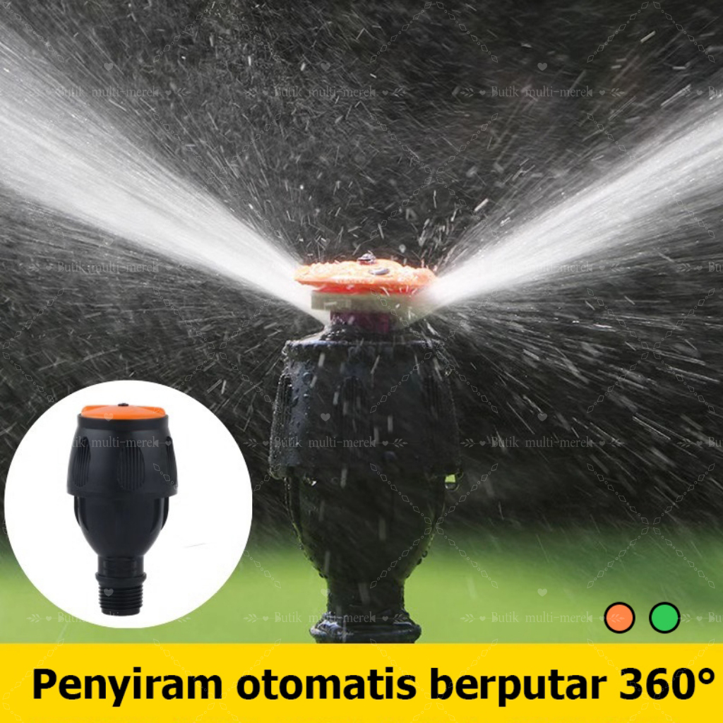 Sprinkler Taman Adjustable360° Rotasi Sistem Penyiraman Pertanian Otomatis Alat Nozzle Rumah Kaca Pe