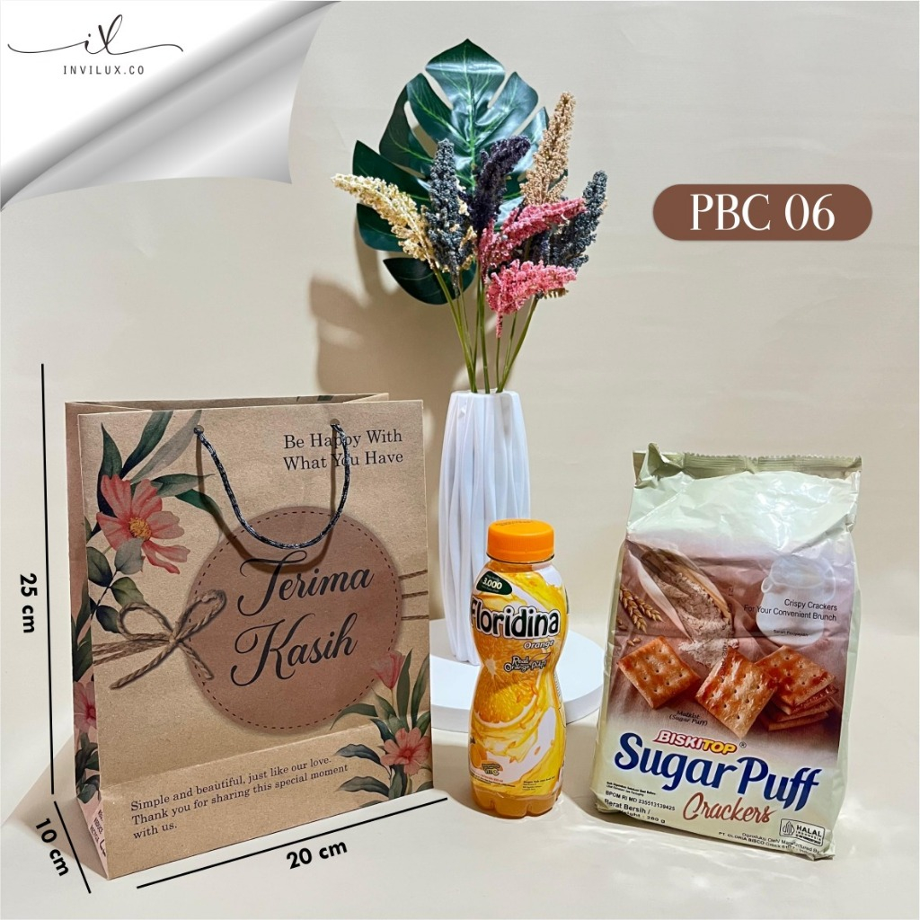 

TAS SOUVENIR PERNIKAHAN BAHAN KRAFT - PAPER BAG COKLAT MERK DELIMA - READY STOCK NORMAL