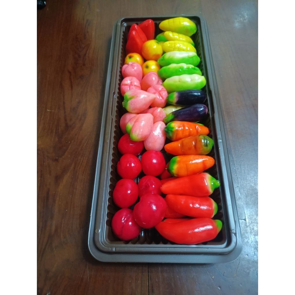 

Kue Lukchup Isi 50 kue buah mini thailan viral bahan kacang ijo manis legit nagih