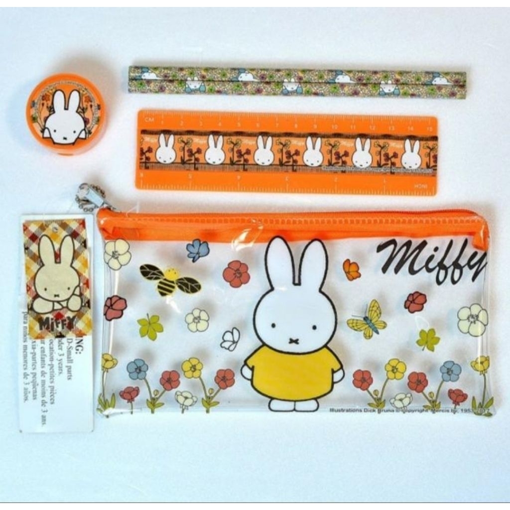

PENCILCASE TEMPAT PENSIL SET + ALAT TULIS MIFFY ORIGINAL