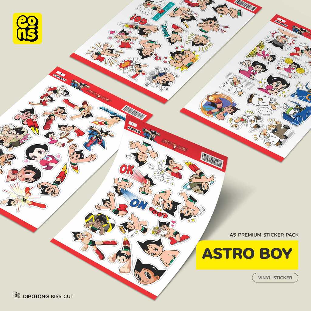 

Stiker Pack ASTRO BOY Waterproof Aesthetic- untuk Laptop, Motor, dan Helm - Paper Stationery