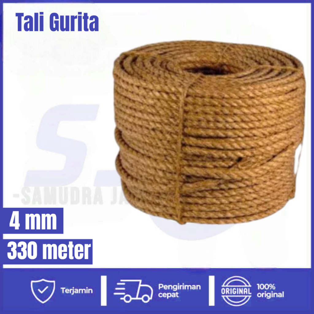 

Tali Tambang Manila 4 mm x 330 Meter Serat Abaka