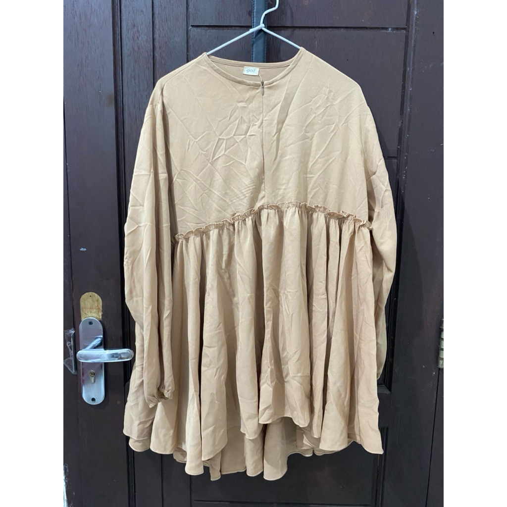 preloved blouse coklat