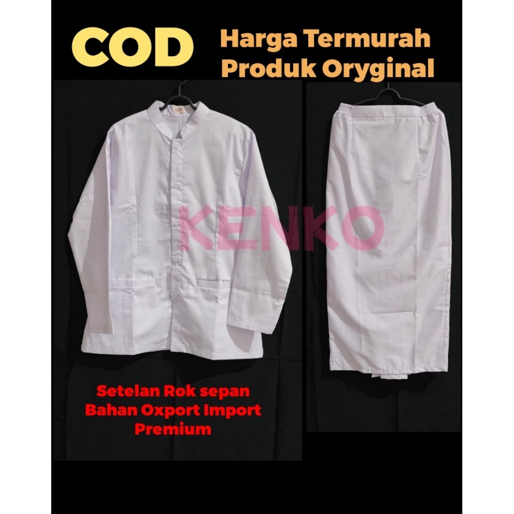 Setelan  Baju Perawat Baju bidan Rok span