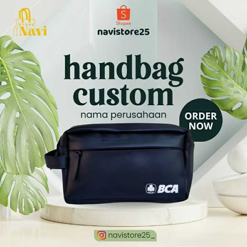 favorit handbag tas tangan custom logo bank central asia / logo bca prioritas / logo bca sekuritas /