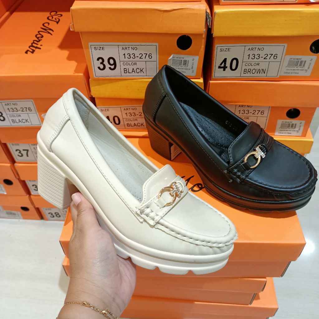 sepatu wanita fantofel heels 7cm ST.MORITZ original matahari