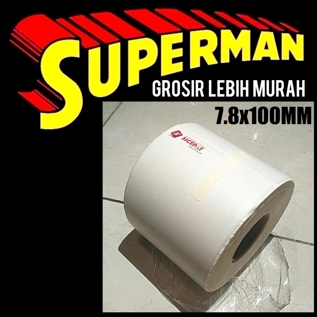 

THERMAL ISI 500 BUKAN 300 7.8X100 78X100 80X100 78 X 100 MM 80 MM kertas stiker sticker tempel resi termal superman jogja supermanjogja