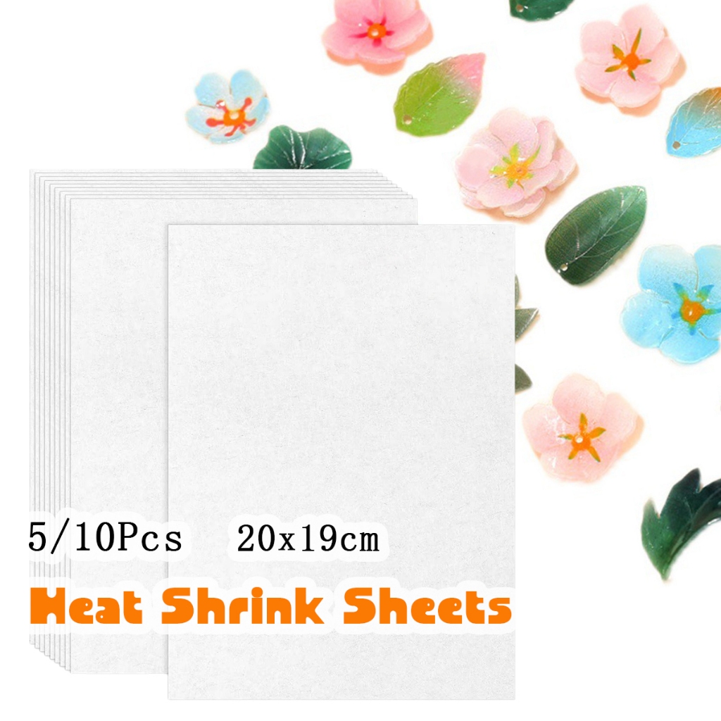 

Isi 5/10Pcs Heat Kertas Yang Bisa Menyusut Dengan Panas 0.3mm tembus pandang satu Heat Shrink Plastic Sheet