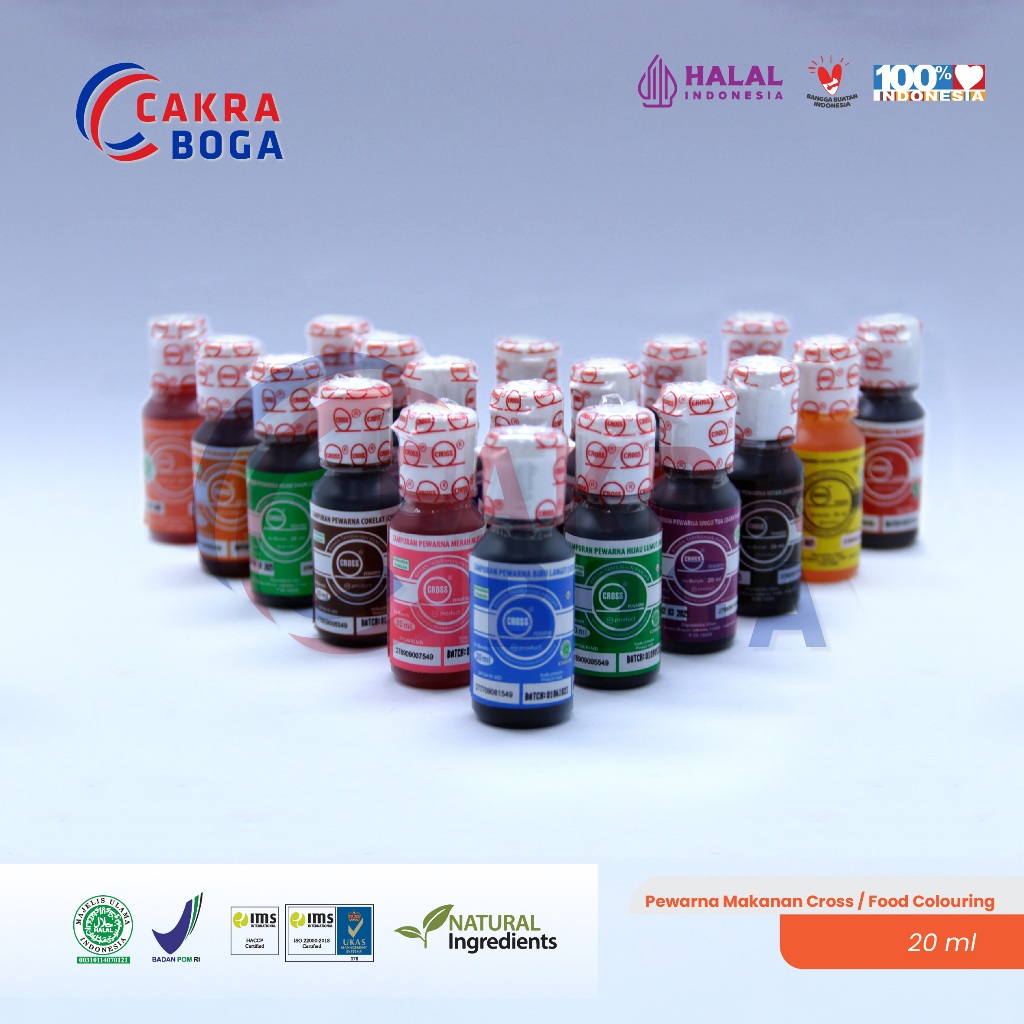 

Pewarna Makanan Cross 20 ml / Food Colouring