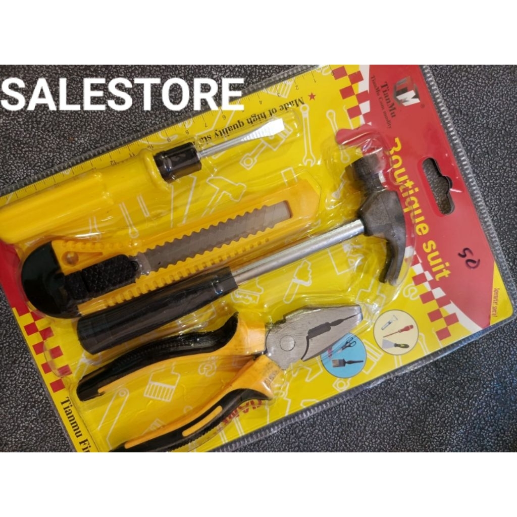 Peralatan set Obeng/Cutter/Palu/Tang