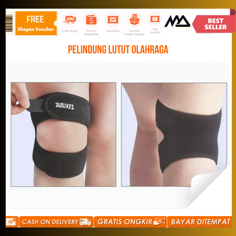 Pelindung Lutut Olahraga / Penopang Lutut Olahraga / Pelindung Lutut Basket Voli Futsa[