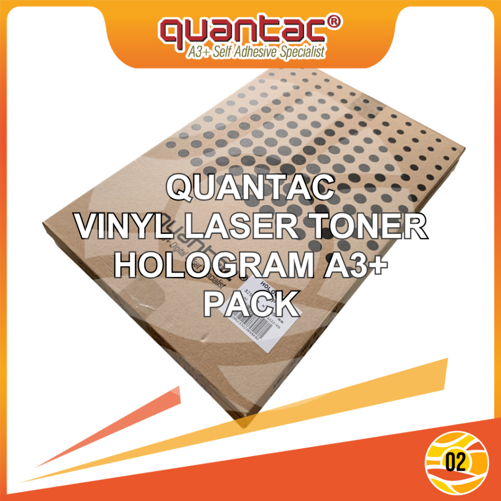 

Paket Hemat Quantac Hologram 5 Pack Sticker Vinyl A3+ Stiker Silver Pelangi Rainbow Holographic Digital Print Laser Toner - Pack