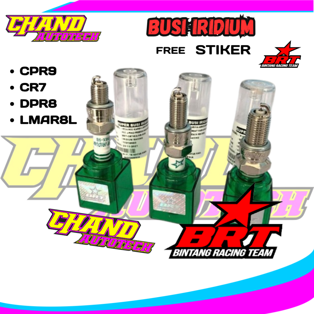 BUSI BRT Busi Racing Super Iridium BRT Vario 150 Aerox Genio PCX Beat Nmax Mio M3 Fino Xmax busi BRT
