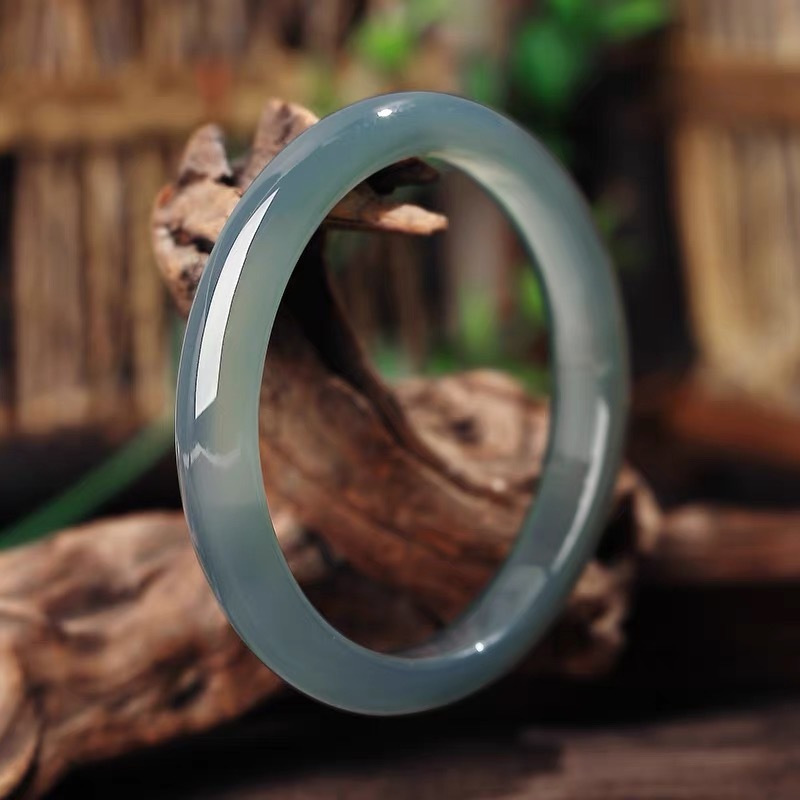 Gelang biru kari gelang giok es tinggi wanita busa air batu giok batu akik es non-zamrud batu akik s