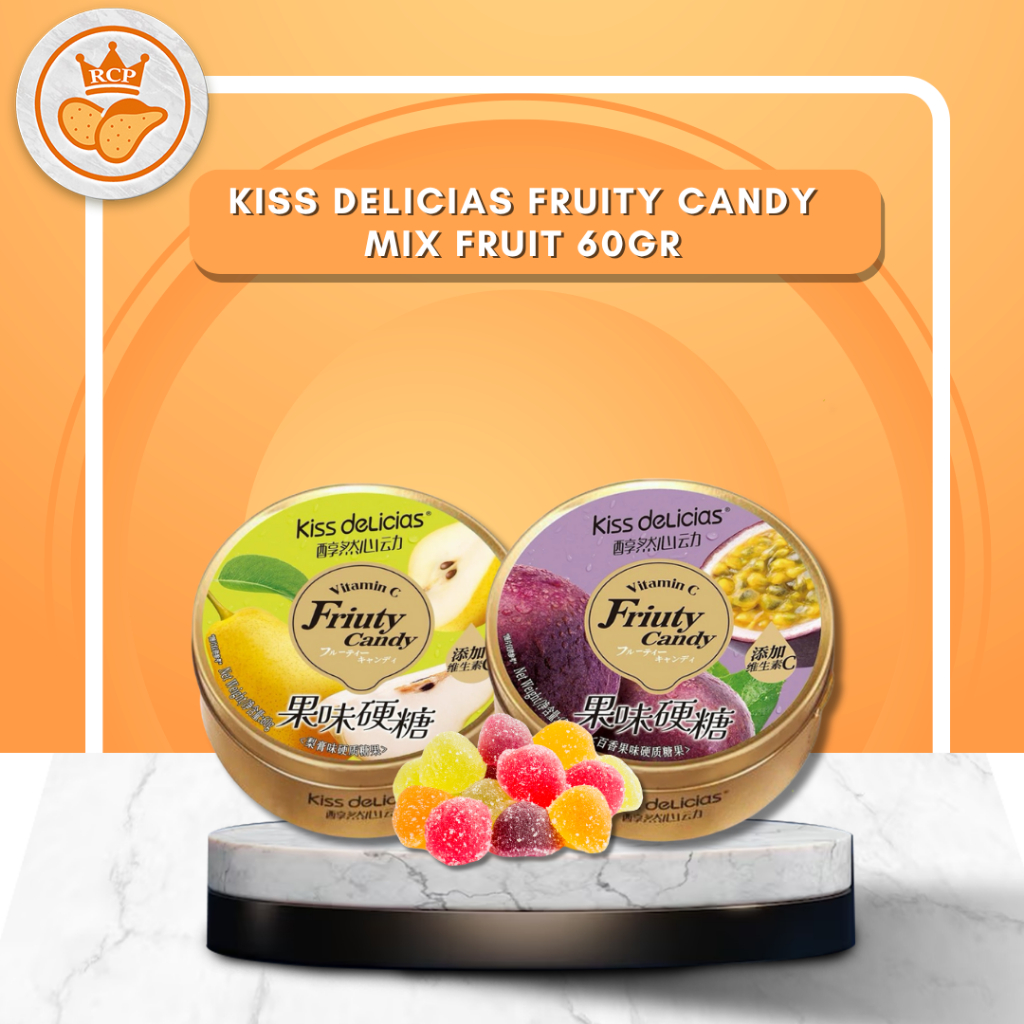 

(RCP) KISS DELICIAS FRUITY CANDY MIX FRUIT 60GR