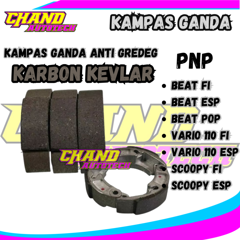 Kampas Ganda Beat Fi Beat Esp Vario 110 Fi Esp Scoopy Fi Esp Karbon Kevlar Kampas Ganda Carbon Beat