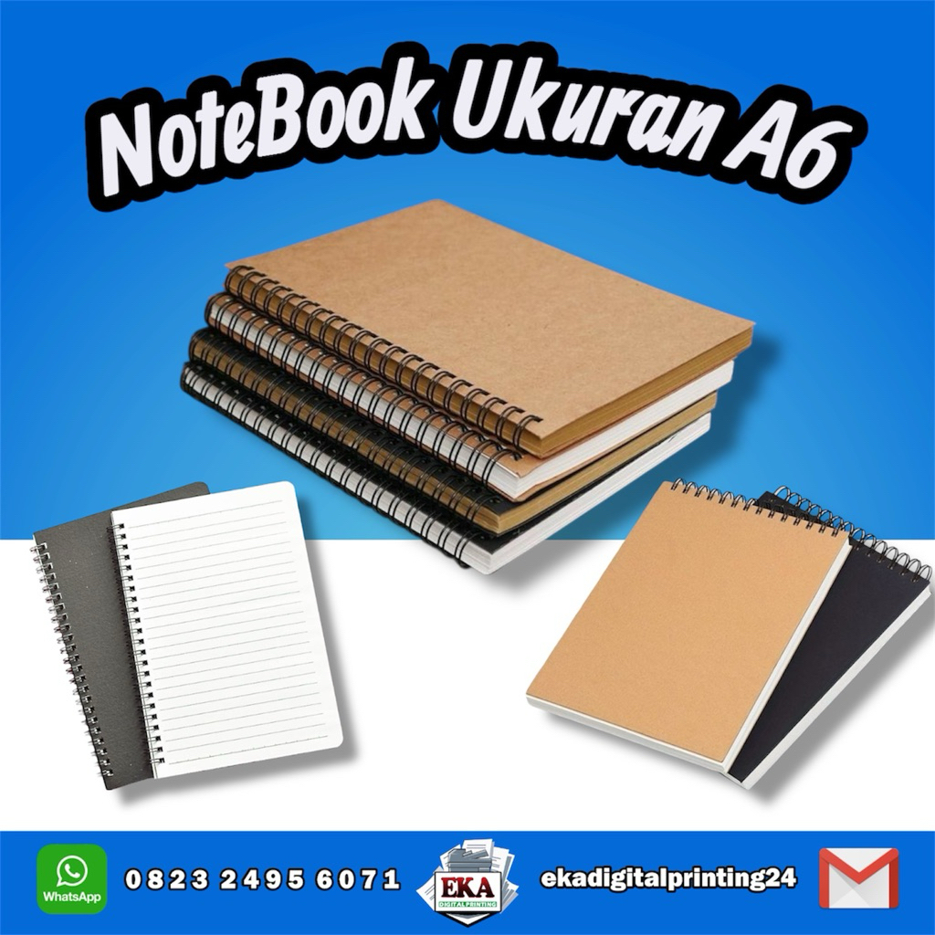 

Notebook / Diary Book / Sketch Book / Journal Book - Ukuran A6 ( 50 Lembar )