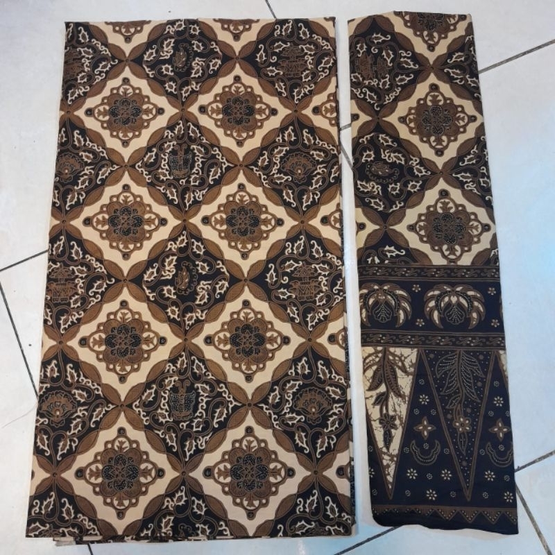 Kain batik solo alusan jarik set selendang sogan