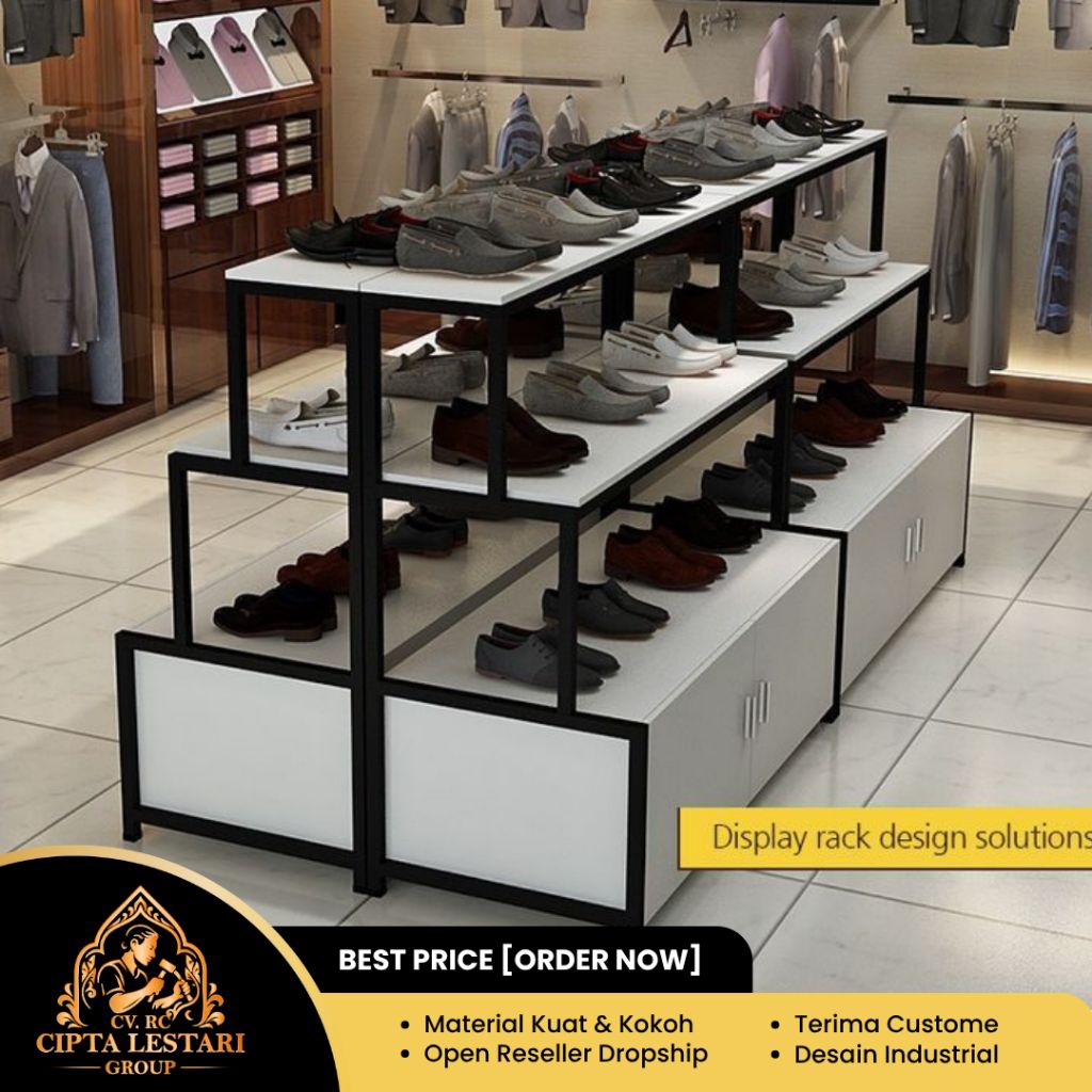 Rak Display Tas Sepatu|Rak Toko Sepatu|Rak Display
